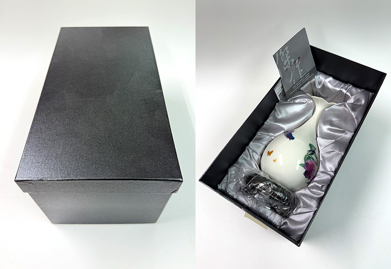 3D藍鵲蘭花口膽瓶